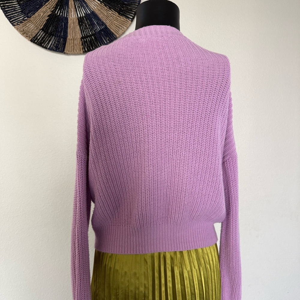 Time and Tru Lavender Button-Up Cardigan - Picture 6 of 11